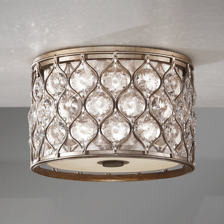 Plafoniera Lucia 2 lt Burnished argintiu