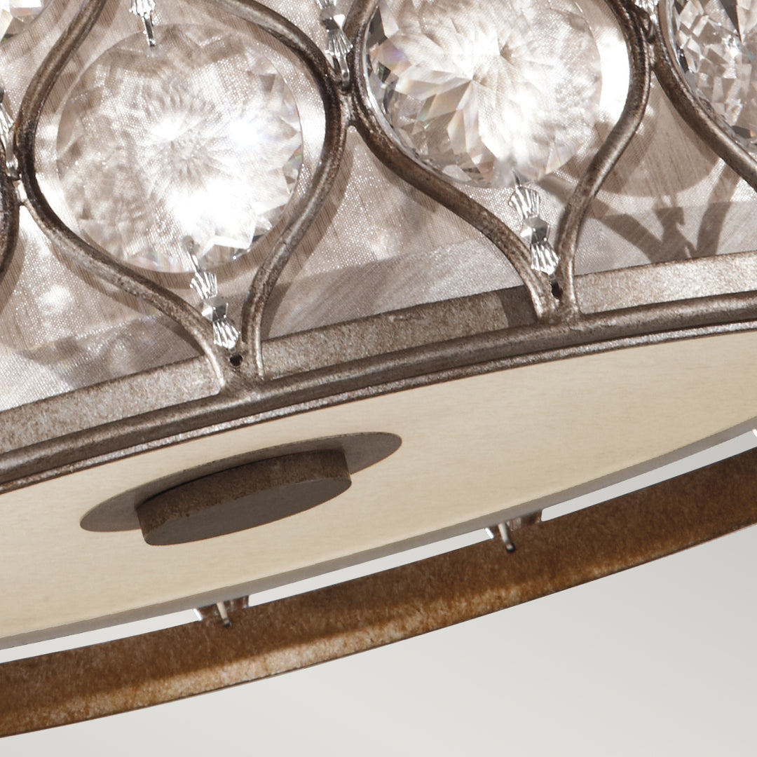 Plafoniera Lucia 2 lt Burnished argintiu