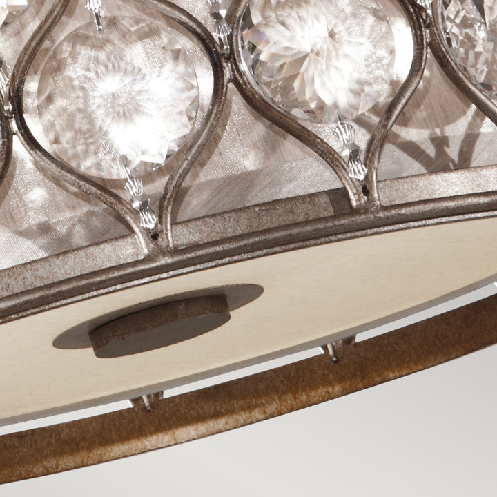 Plafoniera Lucia 2 lt Burnished argintiu