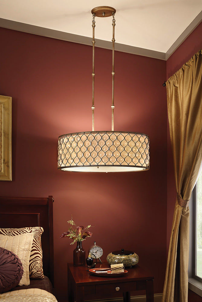 Pendul Lucia 3 lt Burnished argintiu