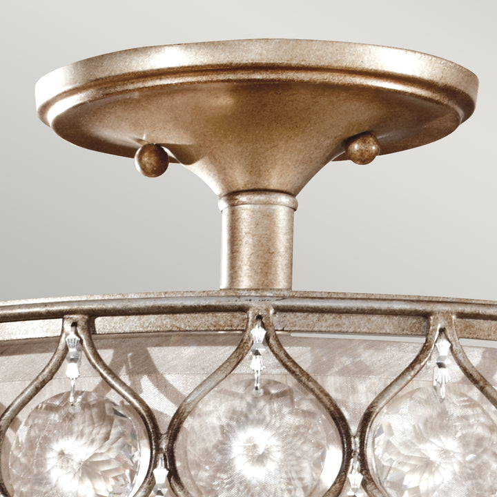 Plafoniera Lucia 1 lt Burnished argintiu