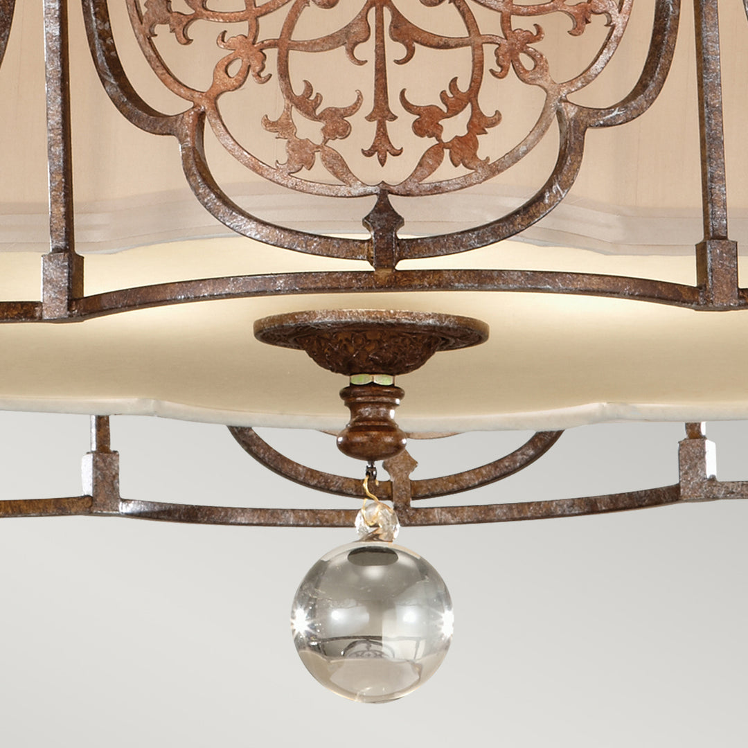 Plafoniera Marcella 3 lt British bronz/Oxidized bronz