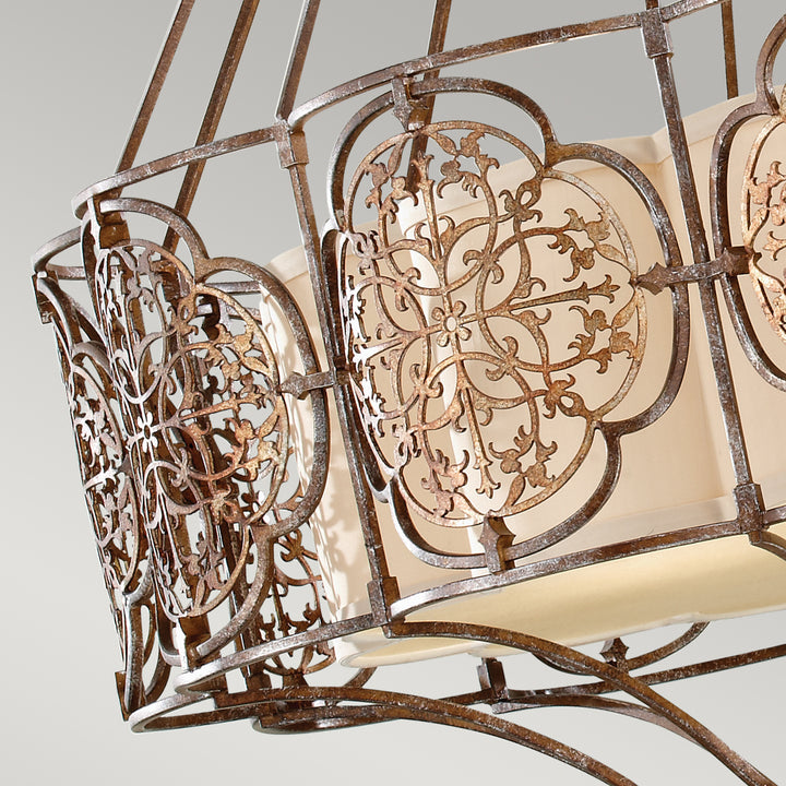 Candelabru Marcella 4 lt British bronz/Oxidized bronz