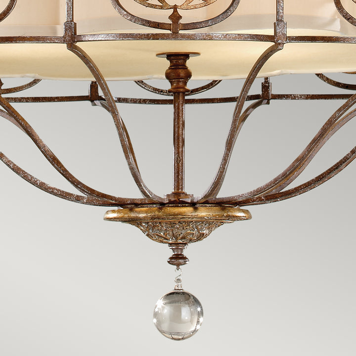 Candelabru Marcella 4 lt British bronz/Oxidized bronz