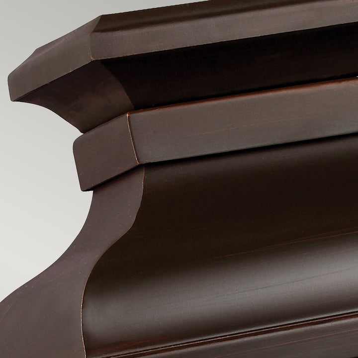 Aplica de perete exterior Pediment 2 lt Dark Aged Copper