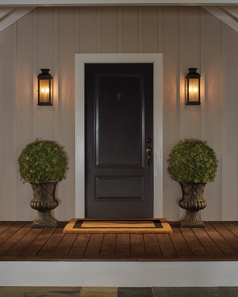 Aplica de perete exterior Pediment 2 lt Dark Aged Copper