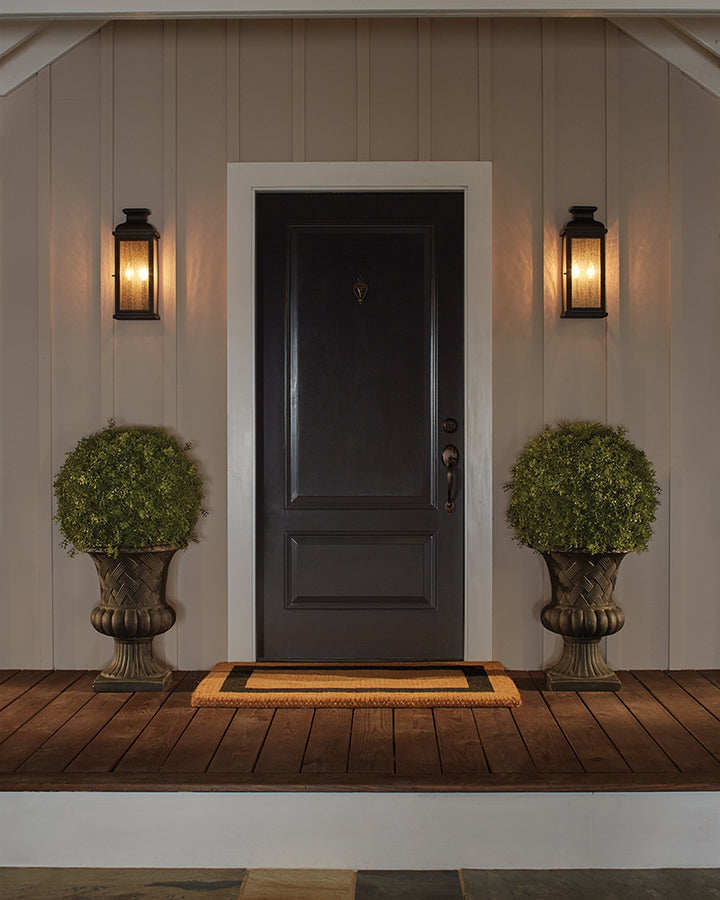 Aplica de perete exterior Pediment 2 lt Dark Aged Copper