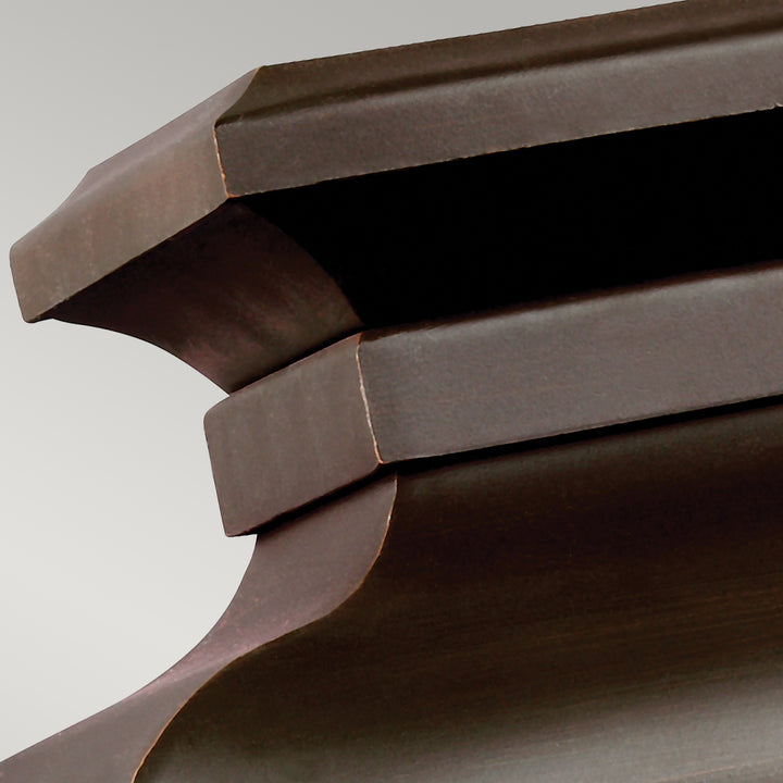 Aplica de perete exterior Pediment 2 lt Dark Aged Copper