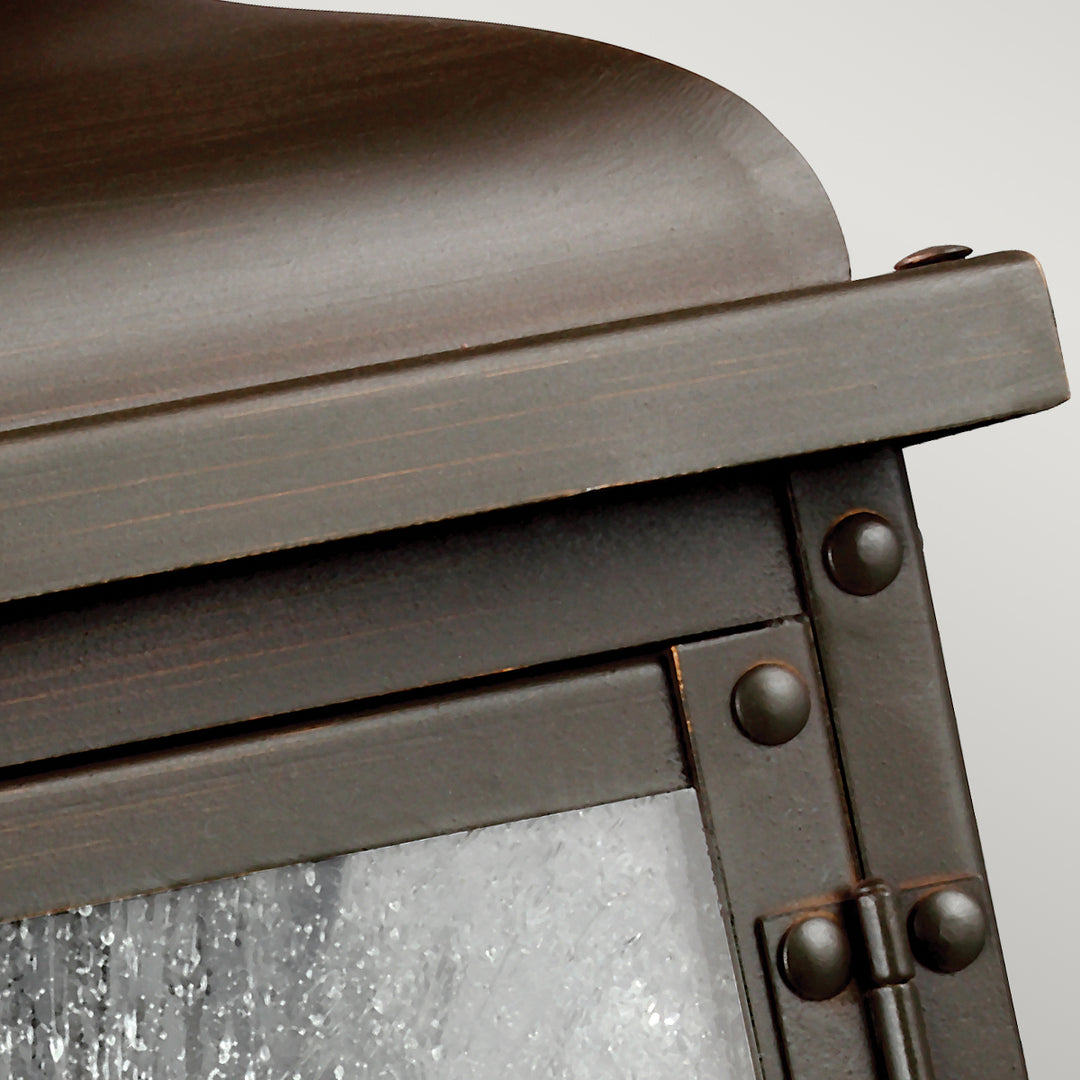 Aplica de perete exterior Pediment 2 lt Dark Aged Copper