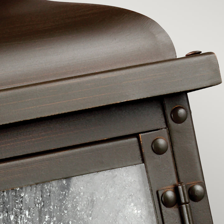 Aplica de perete exterior Pediment 2 lt Dark Aged Copper