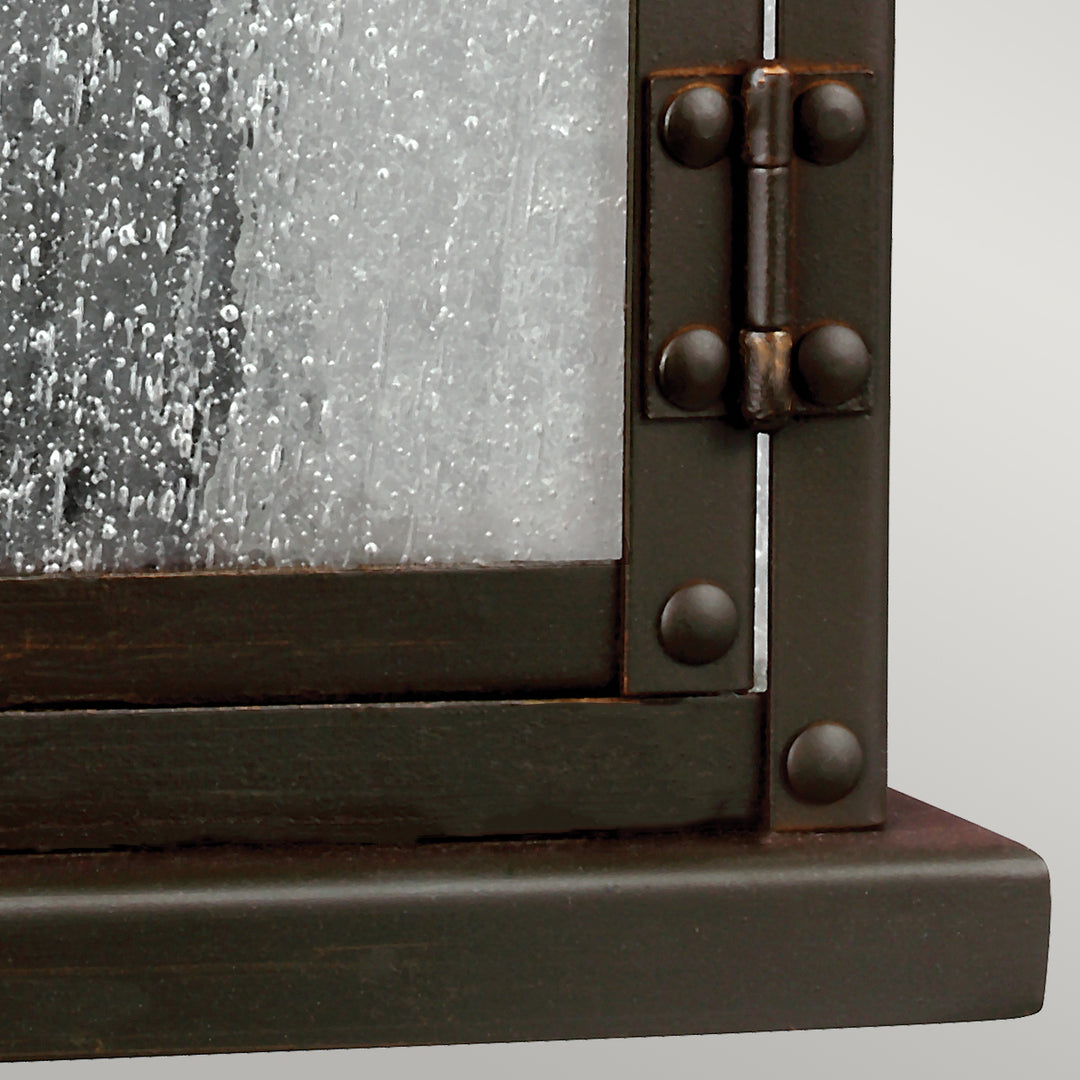 Aplica de perete exterior Pediment 2 lt Dark Aged Copper