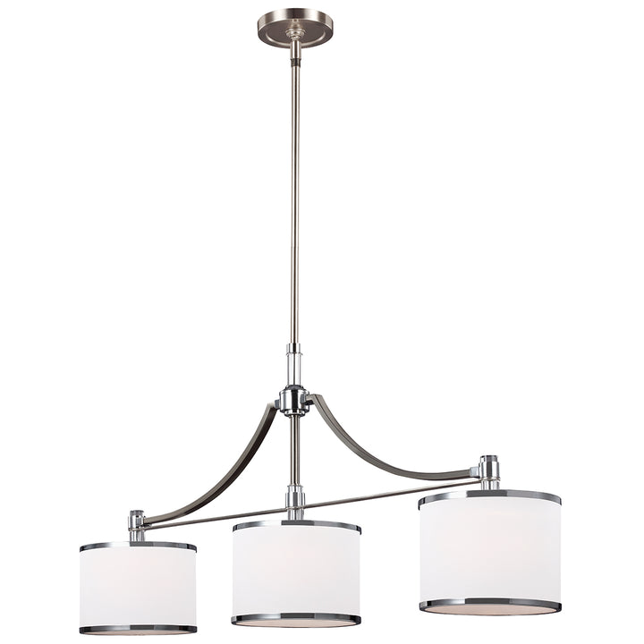 Candelabru Prospect Park 3 lt Satin Nickel cu Chrome
