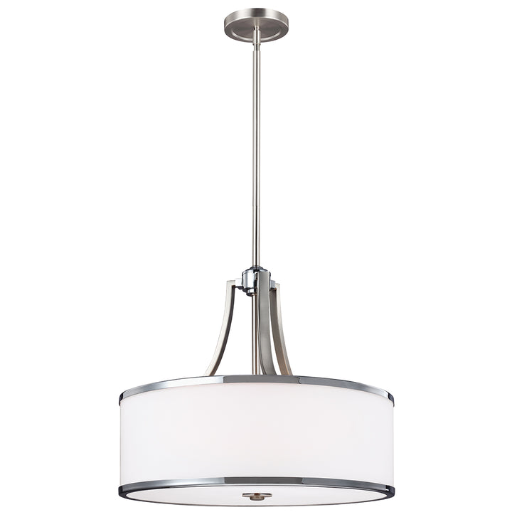 Pendul Prospect Park 4 lt Satin Nickel cu Chrome