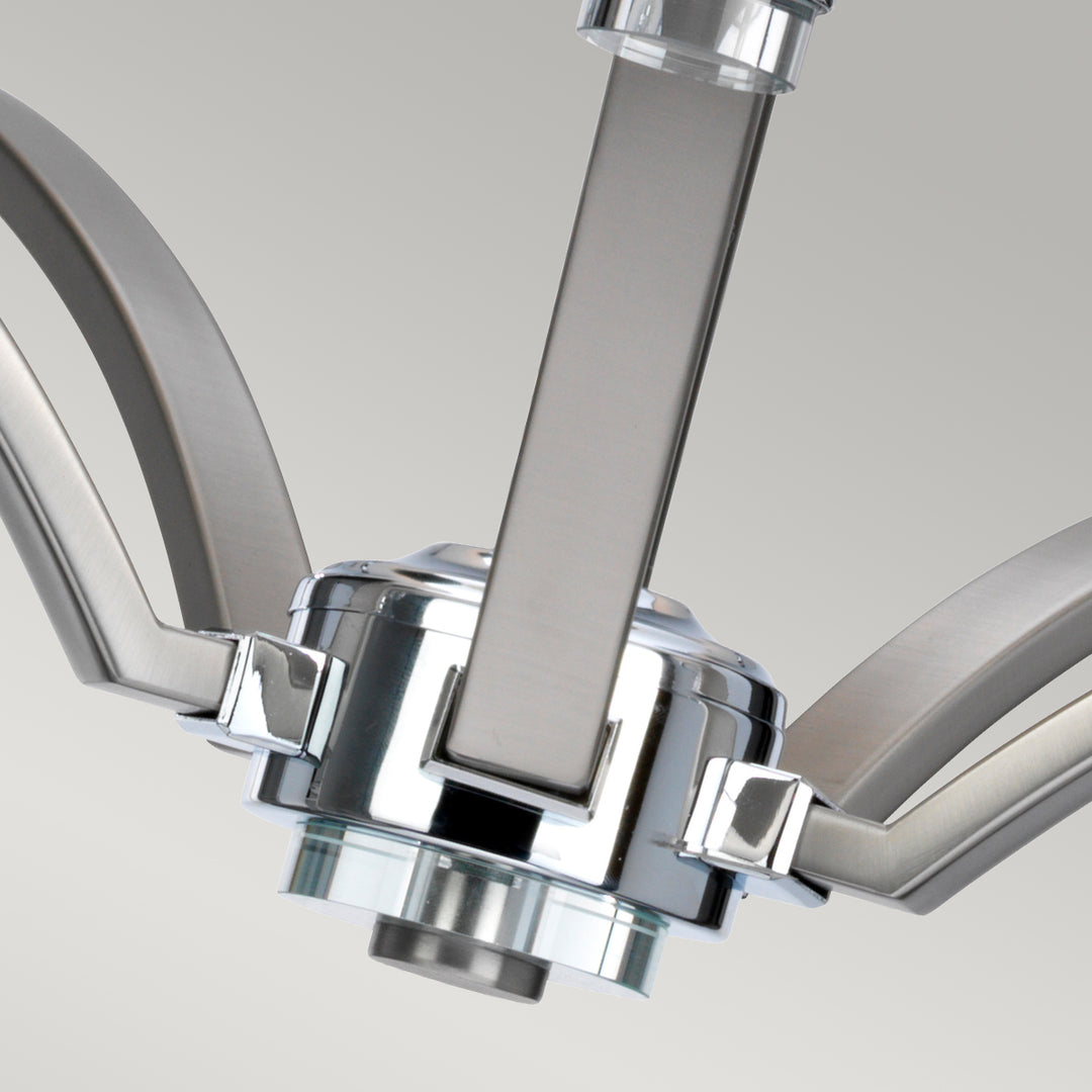 Candelabru Prospect Park 5 lt Satin Nickel cu Chrome