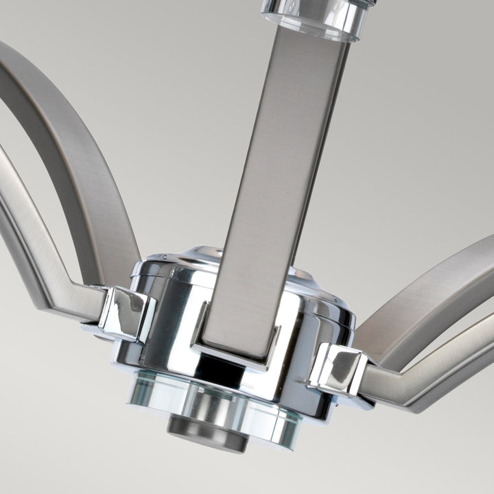 Candelabru Prospect Park 5 lt Satin Nickel cu Chrome