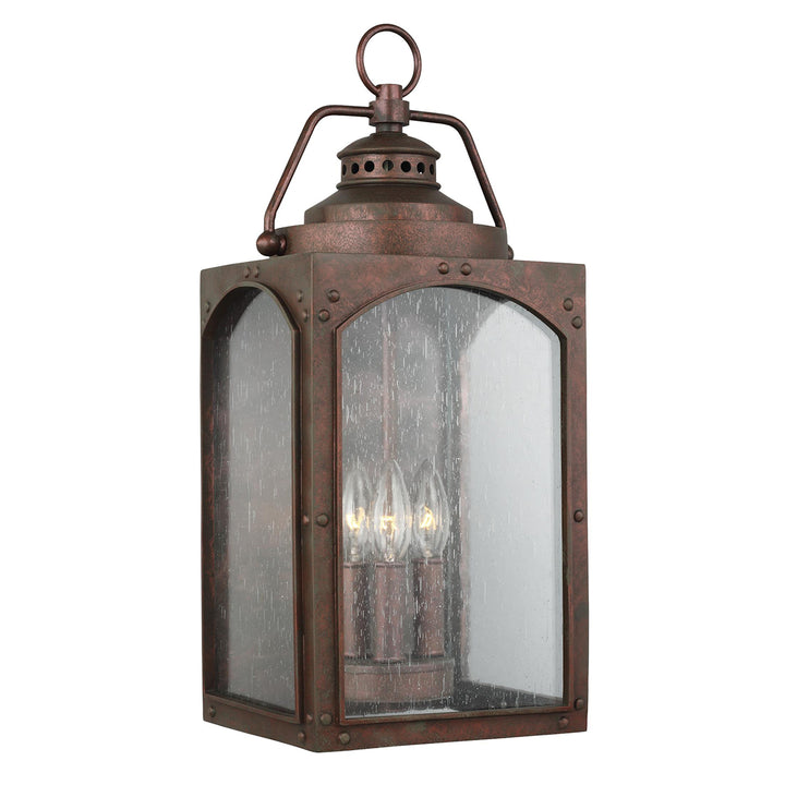 Aplica de perete exterior Randhurst 3 lt Copper Oxide