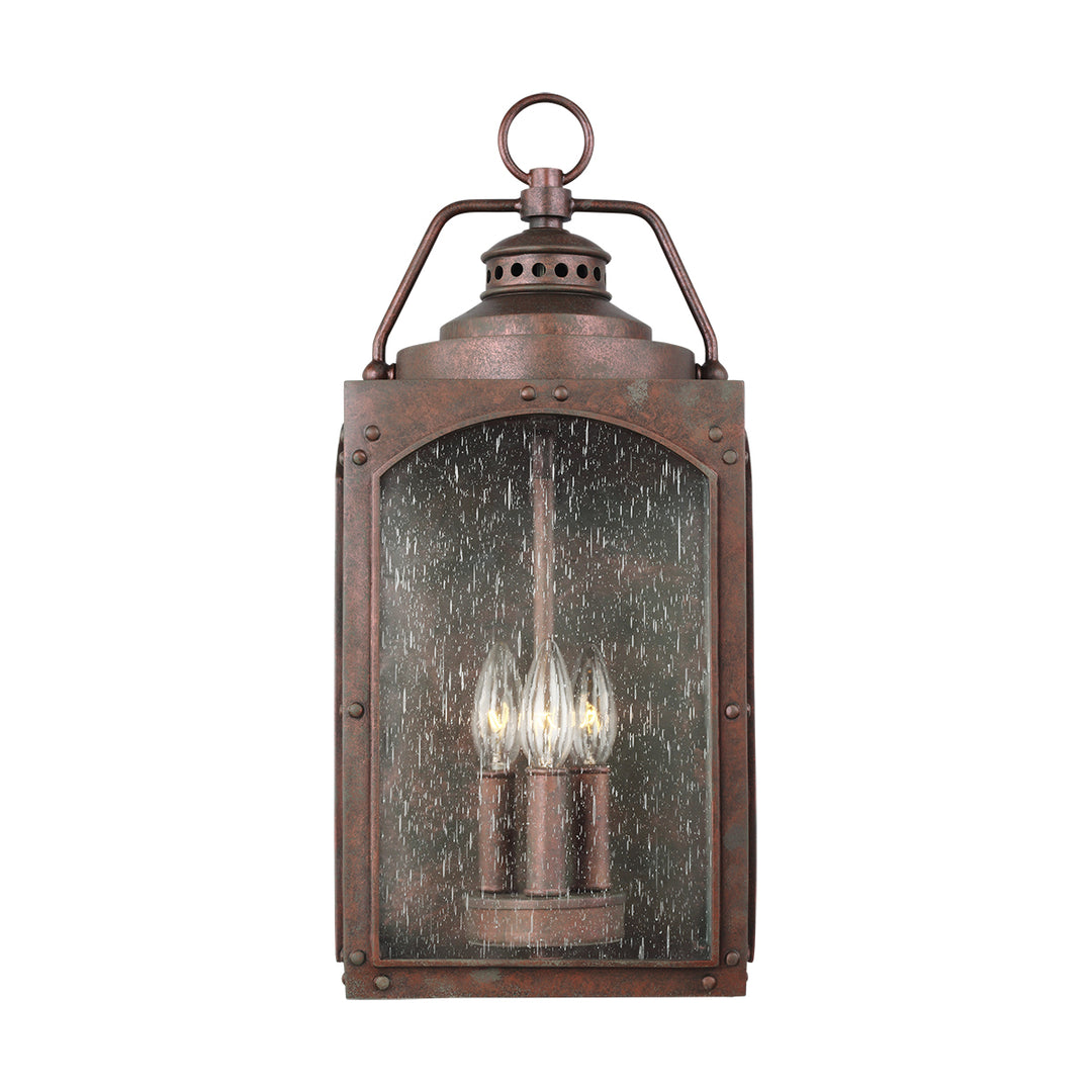 Aplica de perete exterior Randhurst 3 lt Copper Oxide