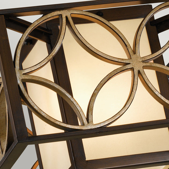 Plafoniera Remy 2 lt Heritage bronz/Parissiene auriu