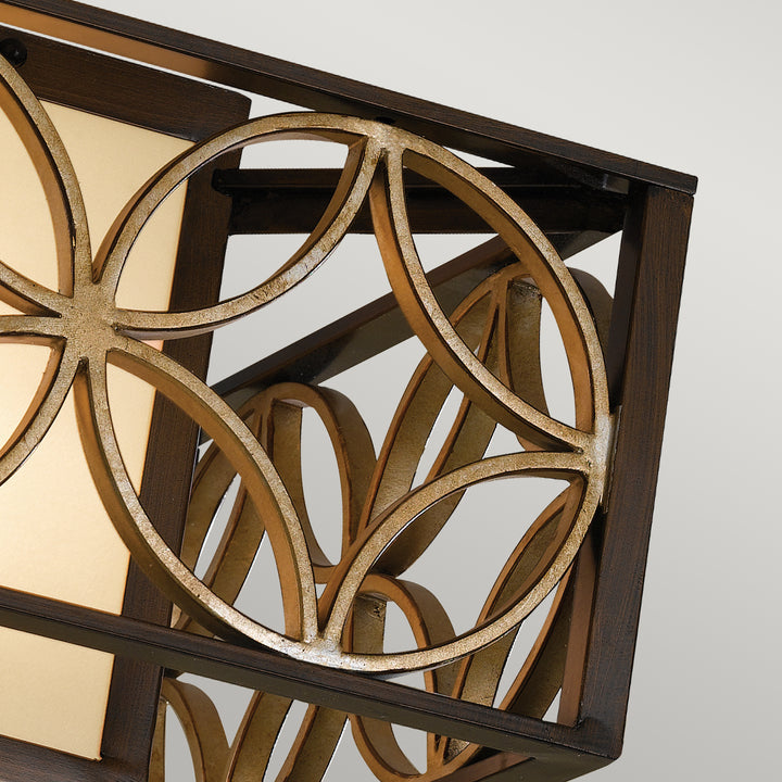 Plafoniera Remy 2 lt Heritage bronz/Parissiene auriu