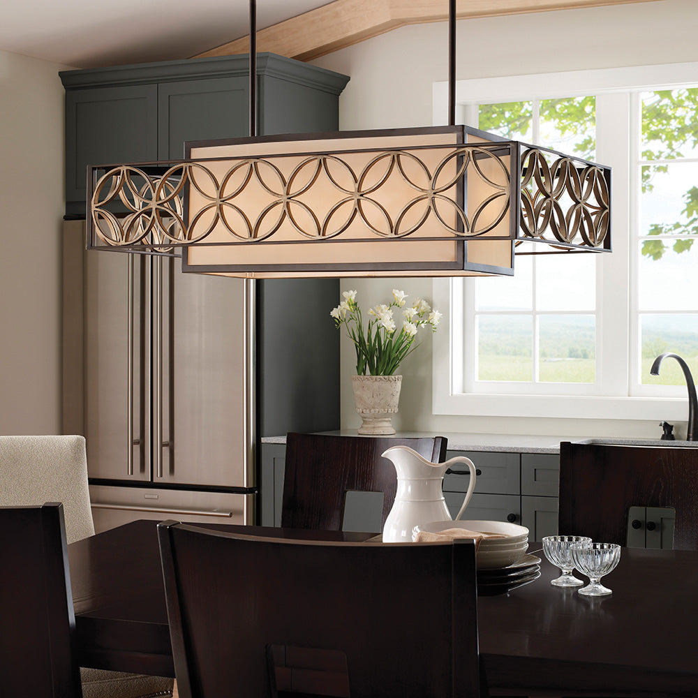 Candelabru Remy 4 lt Heritage bronz/Parissiene auriu