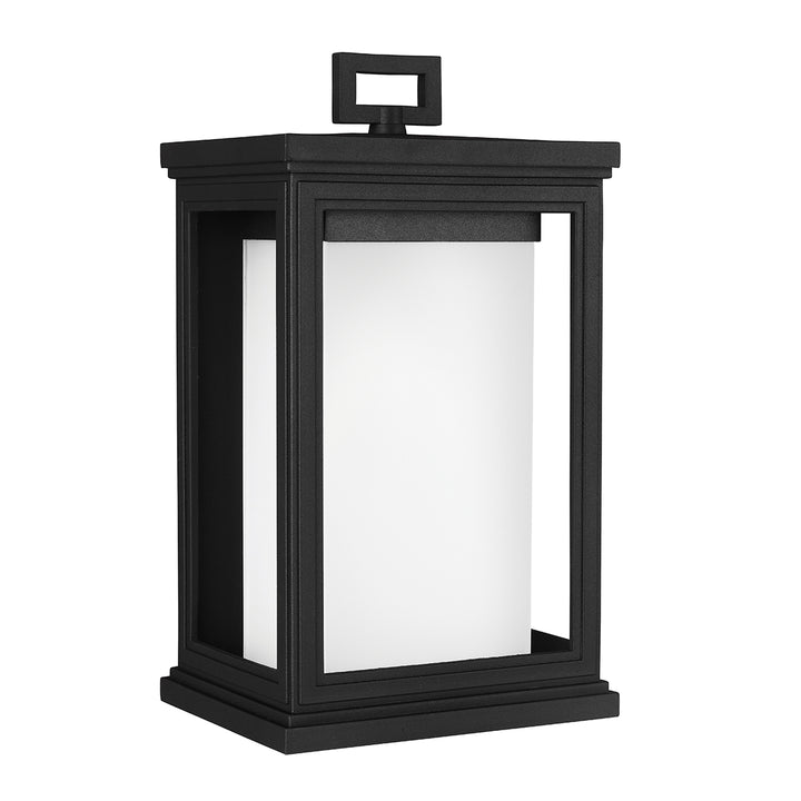 Aplica de perete exterior Roscoe 1 lt negru texturat