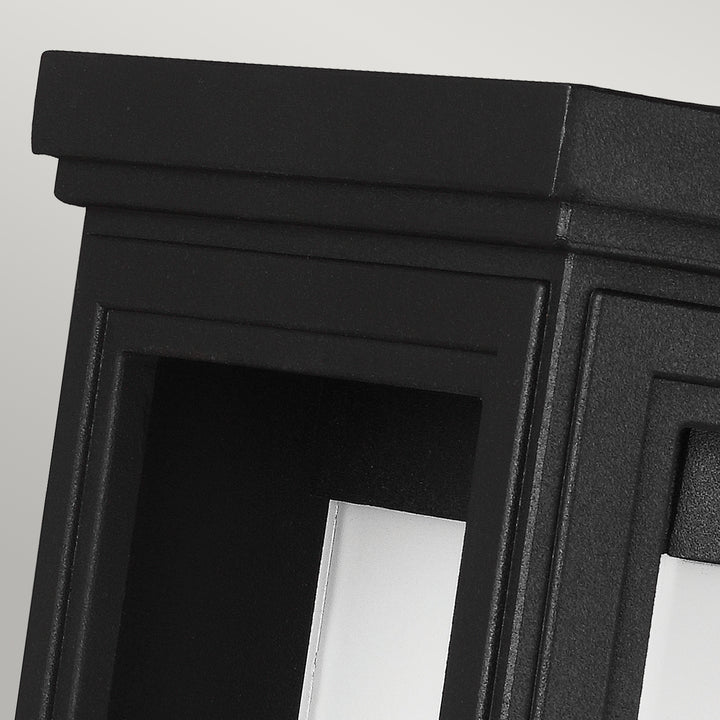 Aplica de perete exterior Roscoe 1 lt negru texturat