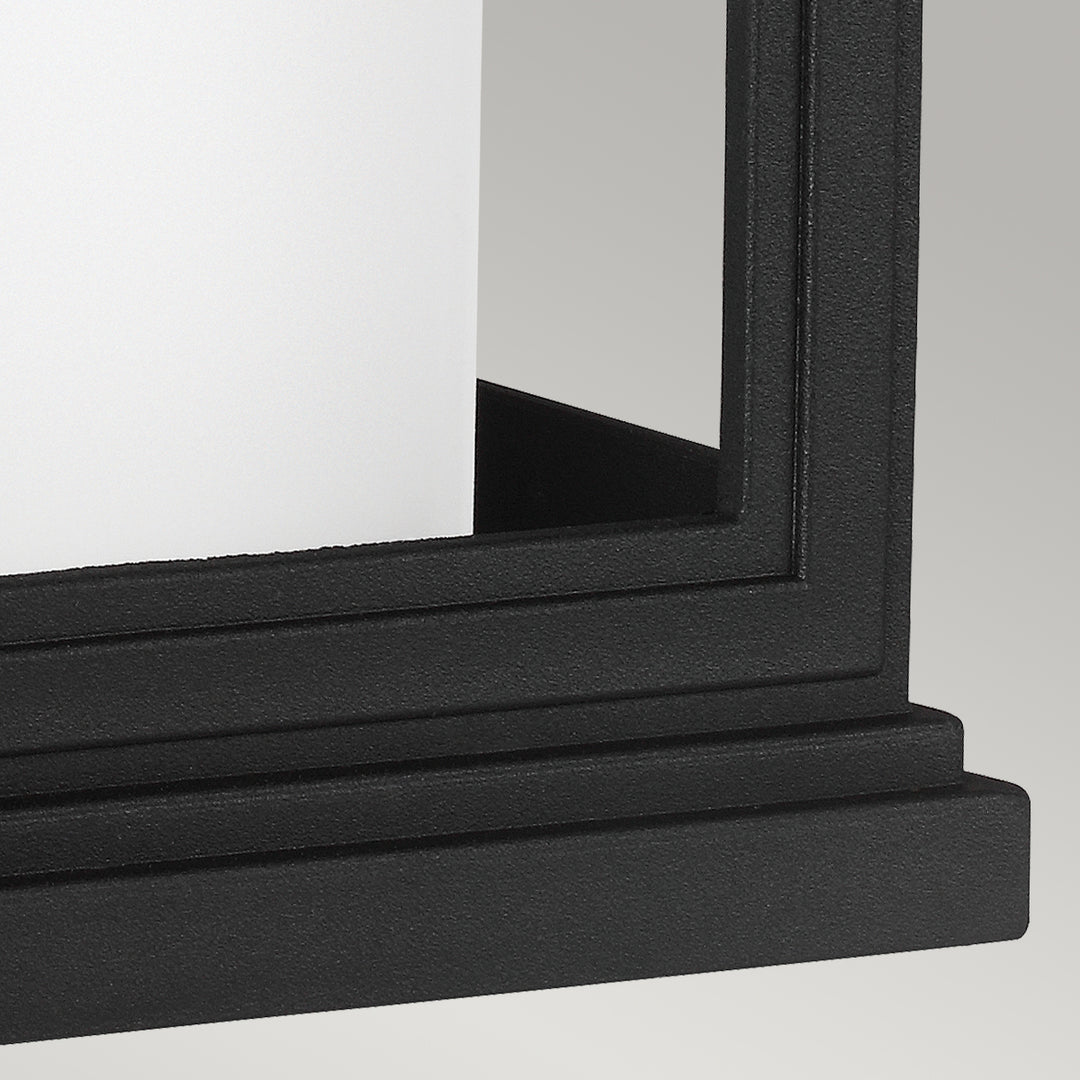 Aplica de perete exterior Roscoe 1 lt negru texturat