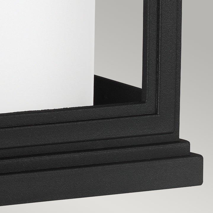 Aplica de perete exterior Roscoe 1 lt negru texturat