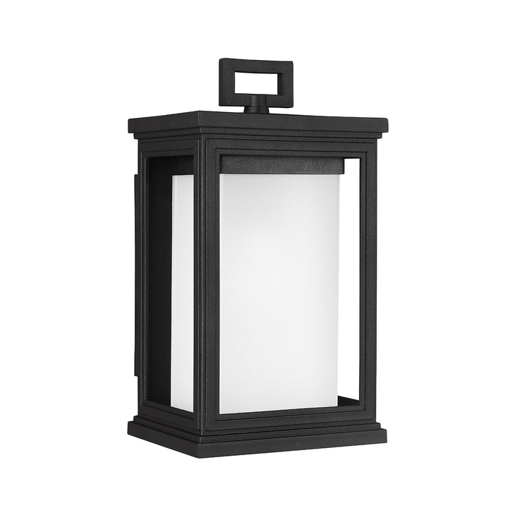 Aplica de perete exterior Roscoe 1 lt negru texturat