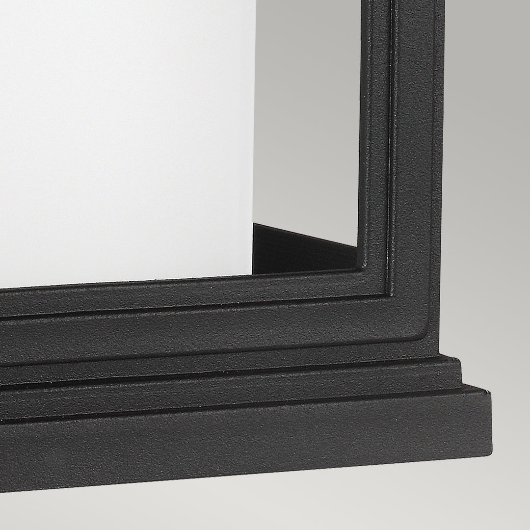 Aplica de perete exterior Roscoe 1 lt negru texturat