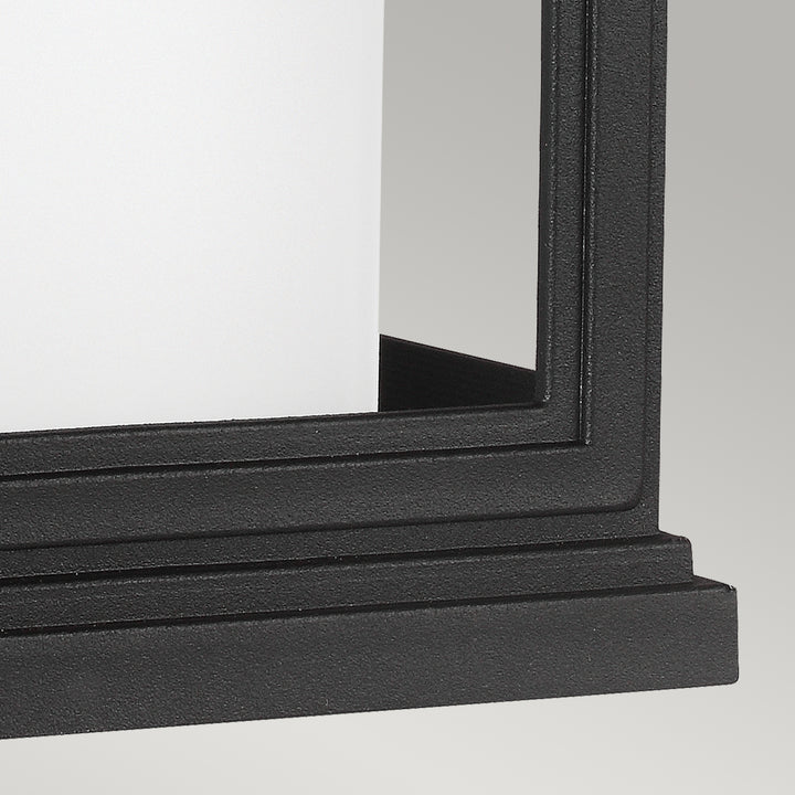Aplica de perete exterior Roscoe 1 lt negru texturat