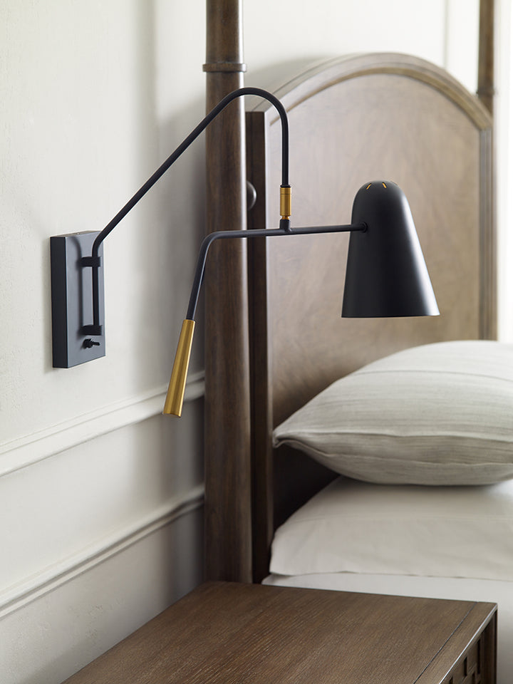 Aplica de perete Simon 1 lt Midnight negru
