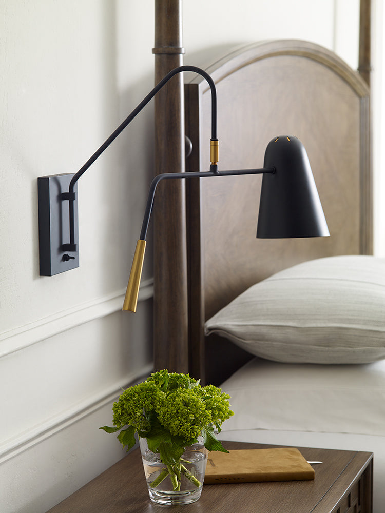 Aplica de perete Simon 1 lt Midnight negru