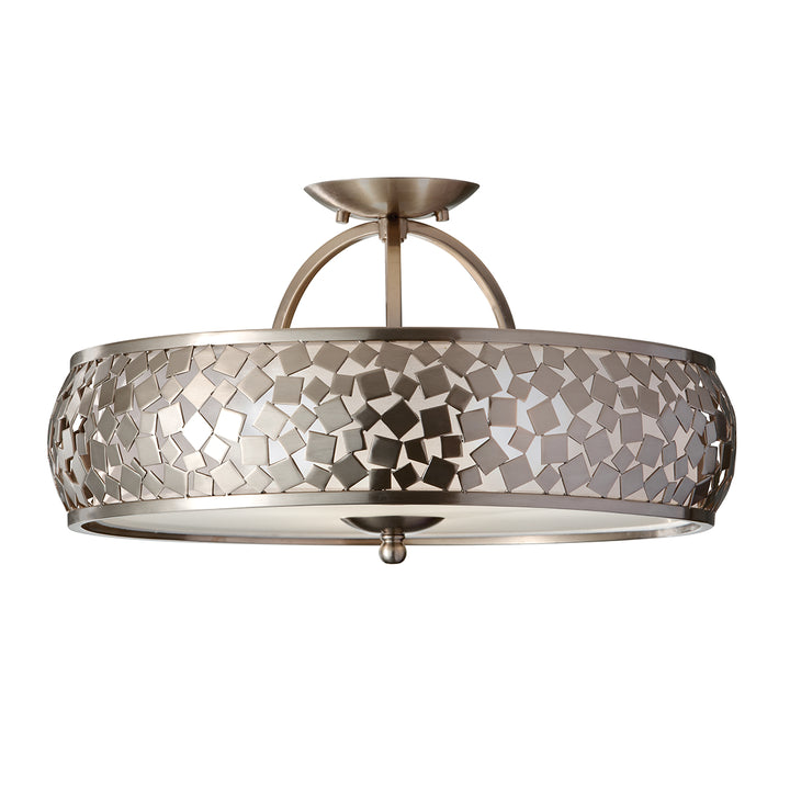 Plafoniera Zara 3 lt Brushed Steel