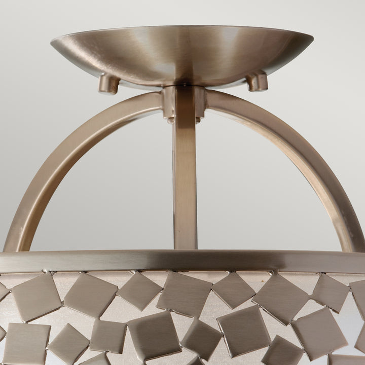 Plafoniera Zara 3 lt Brushed Steel