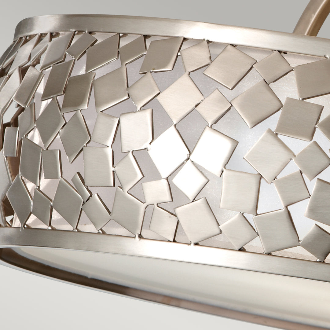 Plafoniera Zara 3 lt Brushed Steel