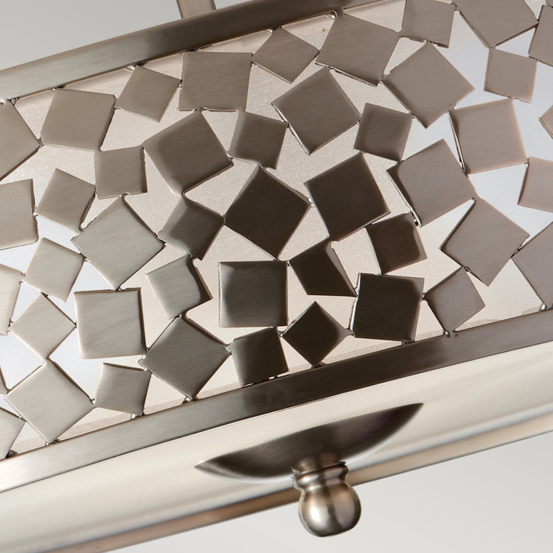 Plafoniera Zara 3 lt Brushed Steel