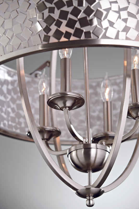 Candelabru Zara 4 lt Brushed Steel