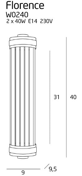 Aplica de perete Florence Maxlight W0240