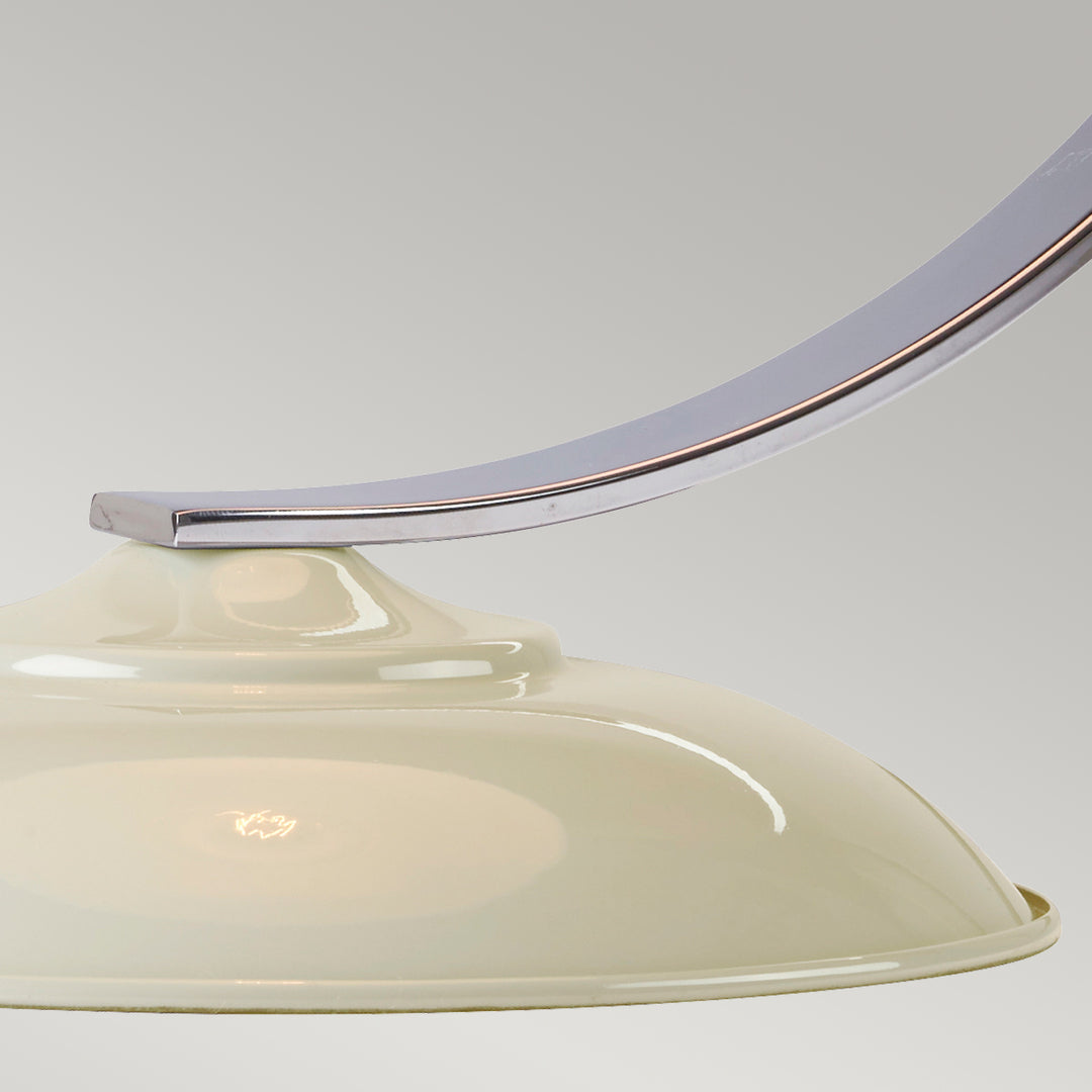 Lampa de masa Franklin 1 lt Oyster alb