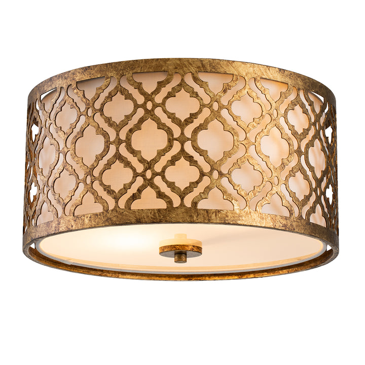 Plafoniera Arabella 2 lt Distressed auriu, finisaj fildes