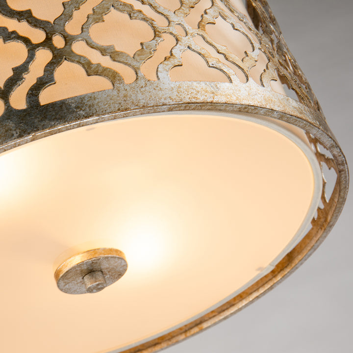 Plafoniera Arabella 2 lt Distressed auriu, finisaj fildes