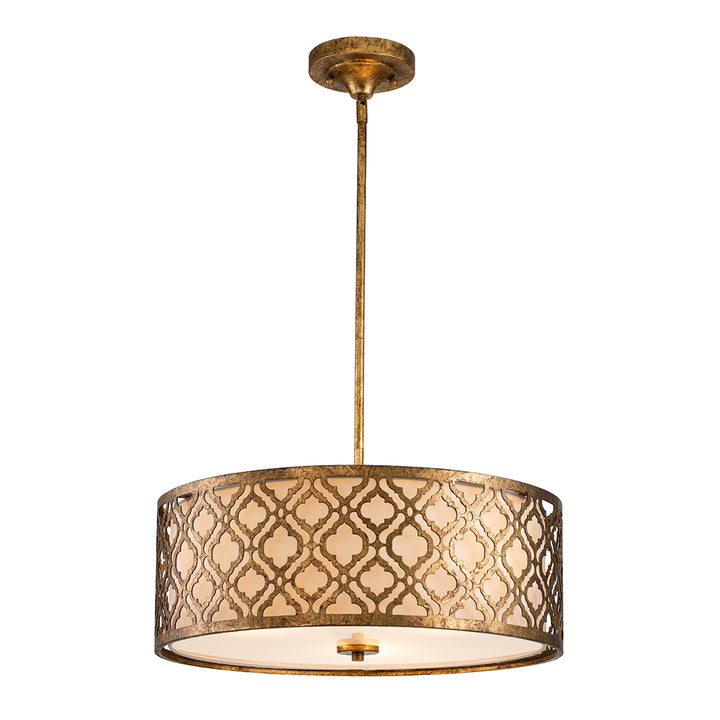 Pendul Arabella 3 lt Distressed auriu, finisaj fildes