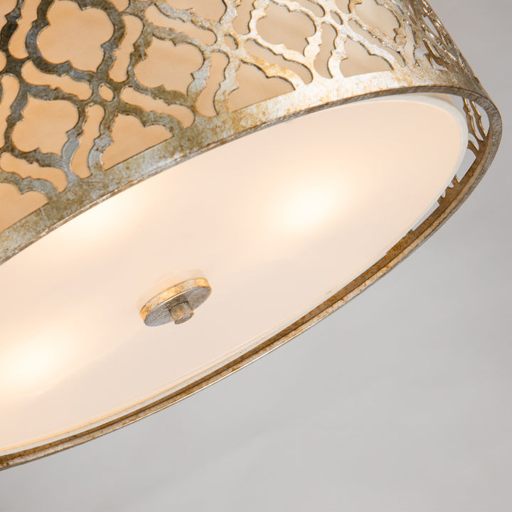 Pendul Arabella 3 lt Distressed auriu, finisaj fildes