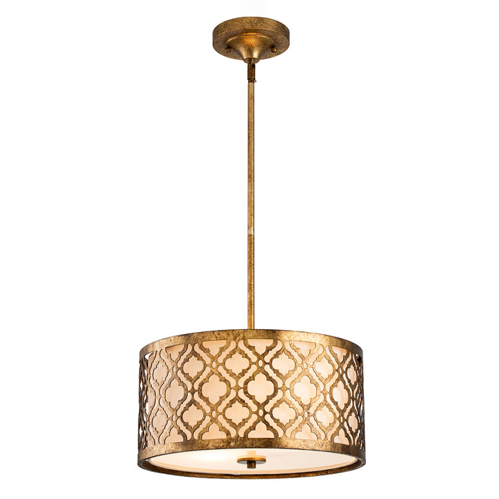 Pendul Arabella 2 lt Distressed auriu, finisaj fildes