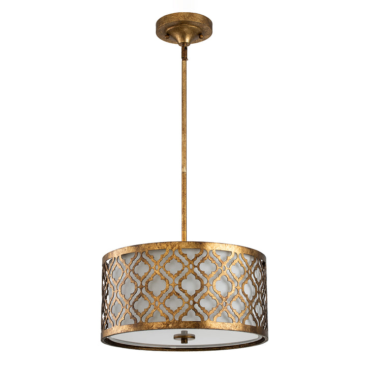 Pendul Arabella 2 lt Distressed auriu, finisaj fildes