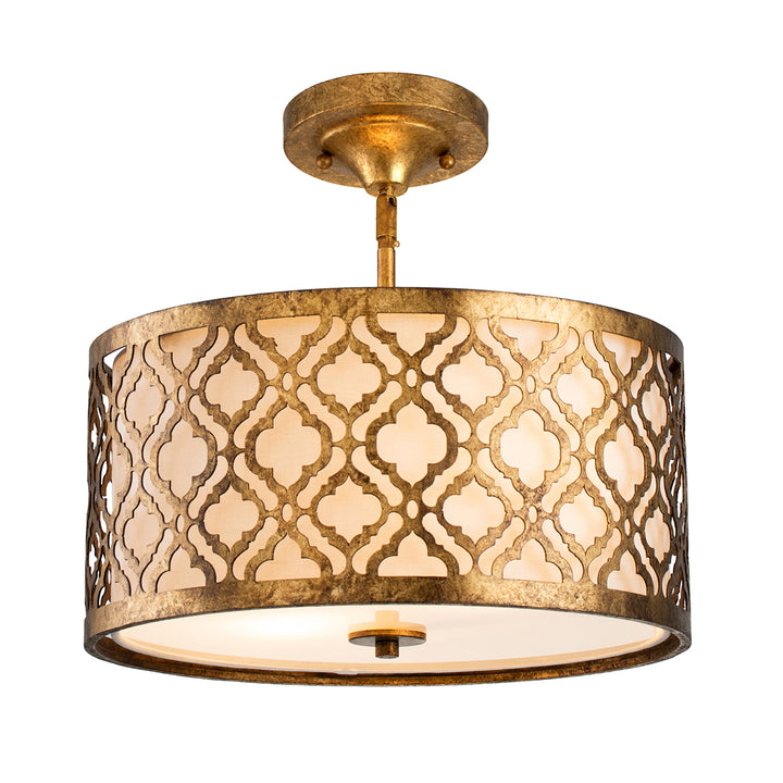 Pendul Arabella 2 lt Distressed auriu, finisaj fildes