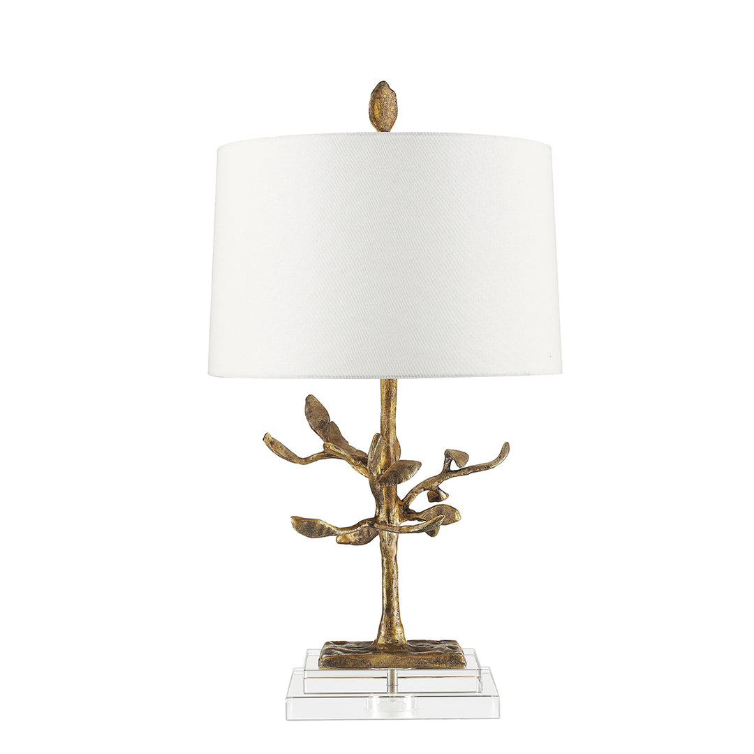 Lampa de masa Audubon Park 1 lt Distressed auriu