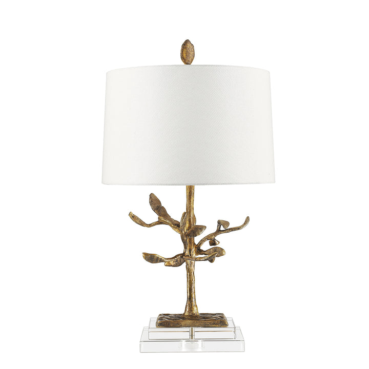 Lampa de masa Audubon Park 1 lt Distressed auriu