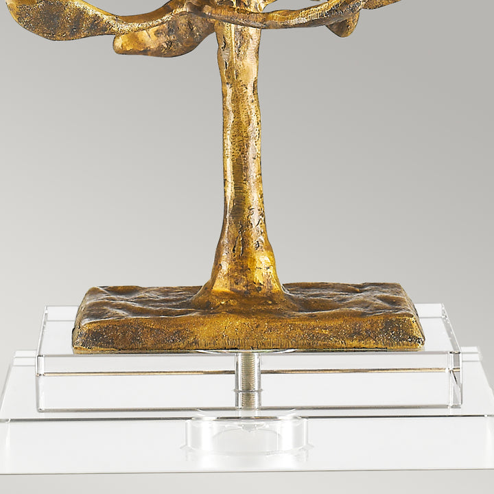 Lampa de masa Audubon Park 1 lt Distressed auriu